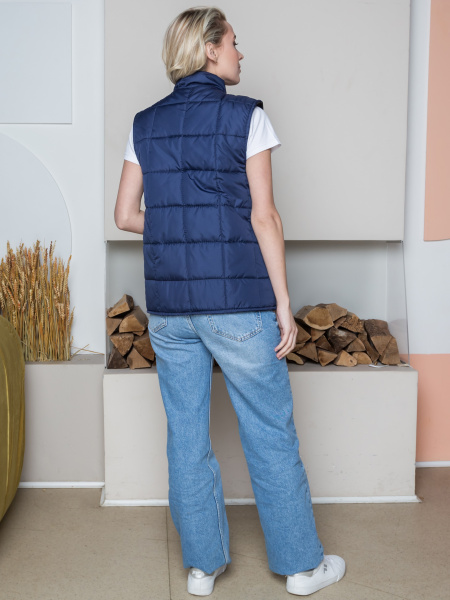 Жилет утепленный Офис (тк.Дюспо), т.синий