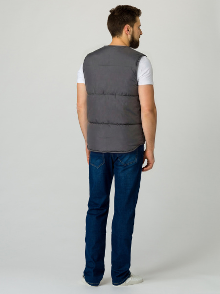 Жилет утепленный Комфорт (тк.Таслан), т.серый