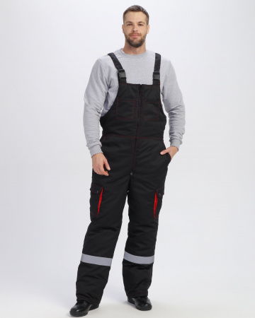 Костюм зимний Нейч-Премиум СОП К. (тк.Смесовая,240) п/к, черный/красный