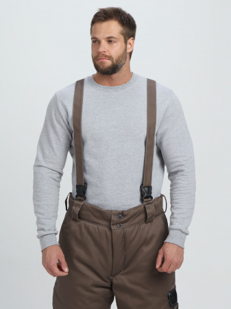 Костюм зимний Вектрон-1 (тк.Смесовая,240) брюки, коричневый/черный/бежевый