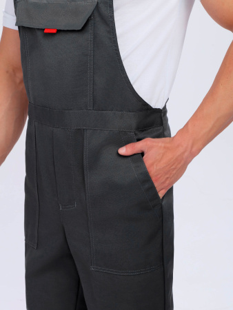 Костюм Флофт-2 Премиум СОП (тк.Смесовая,240) п/к, т.серый/серый/красный