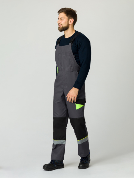 Костюм Ховард-2 (тк.Смесовая,240) п/к, т.серый/черный/лимонный