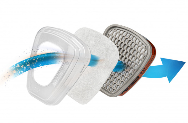 Фильтр противоаэрозольный RESPIK® R25 P2 R (2 шт)