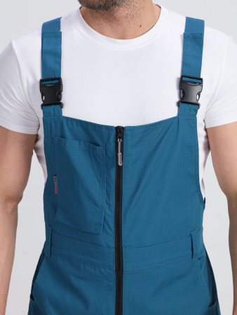 Полукомбинезон ProfLineSpecialist (тк.РипСтоп,240), циан/черный