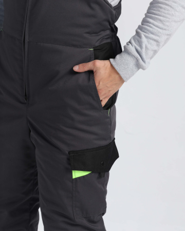 Костюм зимний Ховард (тк.OxLine) п/к, т.серый/черный/лимонный