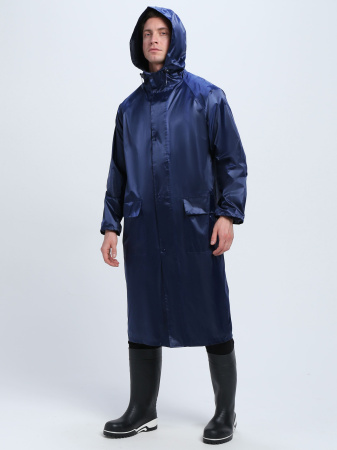 Плащ влагозащитный ProfLineLeader (ПВХ,240), т.синий