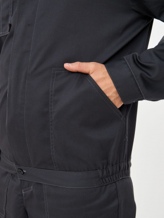 Костюм Лигор-2 Премиум СОП К. (тк.Смесовая,240) п/к, т.серый/красный