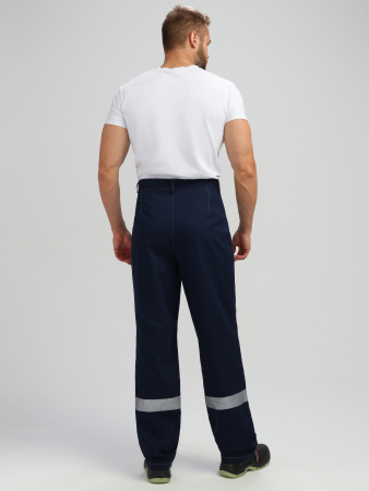 Костюм Лигор-1 СОП (тк.Саржа,250) брюки, т.синий/васильковый