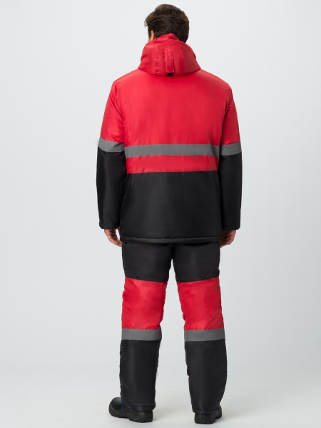 Костюм зимний Мегрес-2 СОП (тк.OxLine,90) п/к, красный/черный