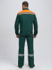 Костюм Итрорис-2 СОП (тк.Саржа,250) п/к, т.зеленый/оранжевый
