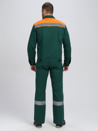 Костюм Итрорис-2 СОП (тк.Саржа,250) п/к, т.зеленый/оранжевый
