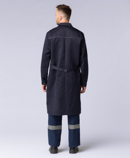 Халат мужской Рабочий (тк.Смесовая,210), т.синий