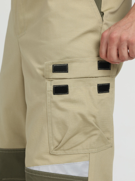 Брюки Ридоф (тк.Канвас,270), хаки/бежевый