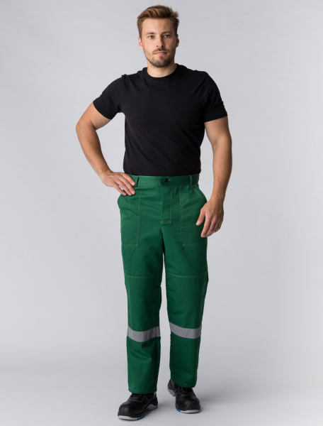 Костюм Лигор-1 СОП (тк.Смесовая,210) брюки, зеленый/желтый