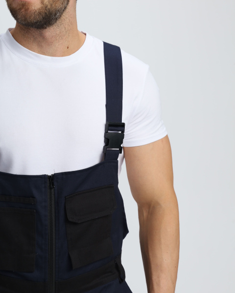 Полукомбинезон Айкор (тк.Смесовая МВО,270), т.синий/черный