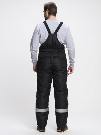 Костюм зимний Беркорт-2 СОП К. (тк.Таслан,135) п/к, черный/т.серый