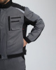 Куртка Айкор (тк.Смесовая,260), т.серый/черный