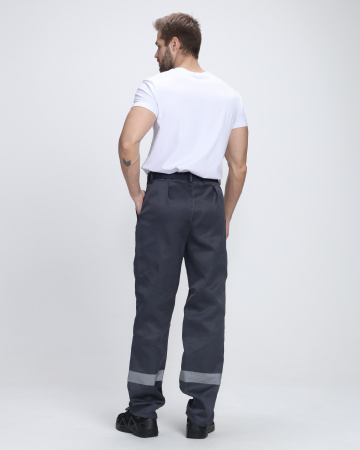 Костюм Лигор-1 СОП Н. (тк.Смесовая,210) брюки, т.серый/св.серый