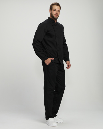 Китель повара Гарво (тк.Смесовая,160), черный