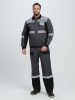 Костюм Вивантек-2 СОП У. (тк.Смесовая,240) п/к, т.серый/черный/св.серый