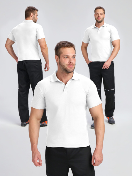 Рубашка поло ProfLineBase (тк.Пике,180), белый