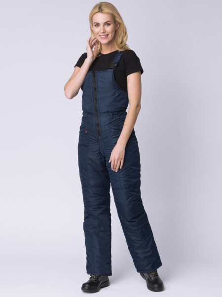 Полукомбинезон зимний женский Сакрин (тк.Таслан,135), т.синий