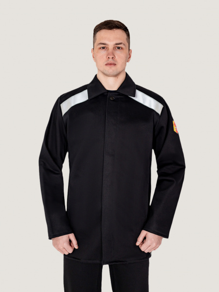 Костюм сварщика с усилением Арсенал-СОП 3 кл.защиты (тк.Хлопок-ОП,490) брюки, черный