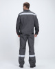 Костюм Флофт-1 Премиум СОП (тк.Смесовая,240) брюки, т.серый/серый/красный