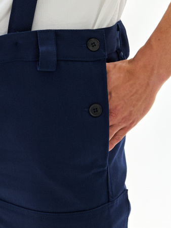 Костюм сварщика Велдсвар-СОП 2 кл.защиты (тк.Хлопок-ОП,350) брюки, т.синий/васильковый