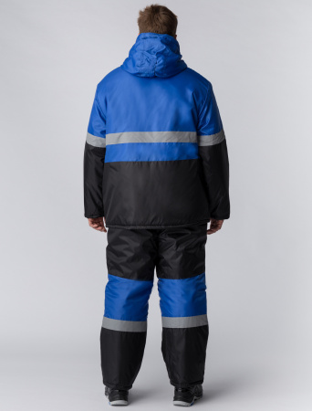 Костюм зимний Мегрес-2 СОП (тк.OxLine,90) п/к, васильковый/черный