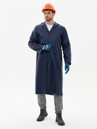 Плащ влагозащитный ProfLineBase (ПВХ,180), т.синий