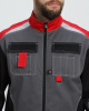 Костюм Вектрон-1 (тк.Смесовая МВО,240) брюки, серый/черный/красный