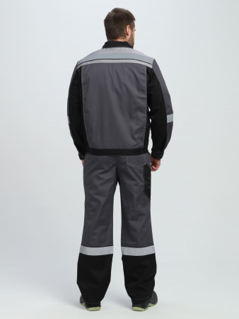 Костюм Вивантек-1 СОП К. (тк.Смесовая МВО,240) брюки, т.серый/черный/св.серый