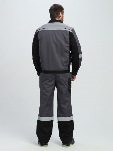 Костюм Вивантек-1 СОП К. (тк.Смесовая МВО,240) брюки, т.серый/черный/св.серый