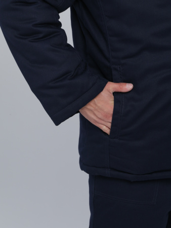 Костюм сварщика зимний Велдсвар-СОП 1 кл.защиты (тк.Хлопок ОП,350) брюки, т.синий/красный