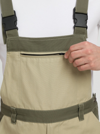 Полукомбинезон Ридоф (тк.Канвас,270), хаки/бежевый