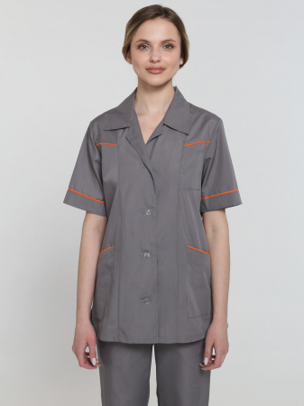 Костюм женский Магнэль (тк.Смесовая,120), т.серый/оранжевый