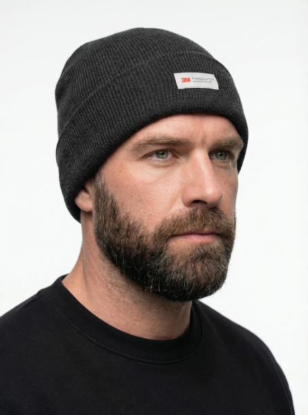 Шапка утепленная ProfLineSpecialist (Акрил), черный