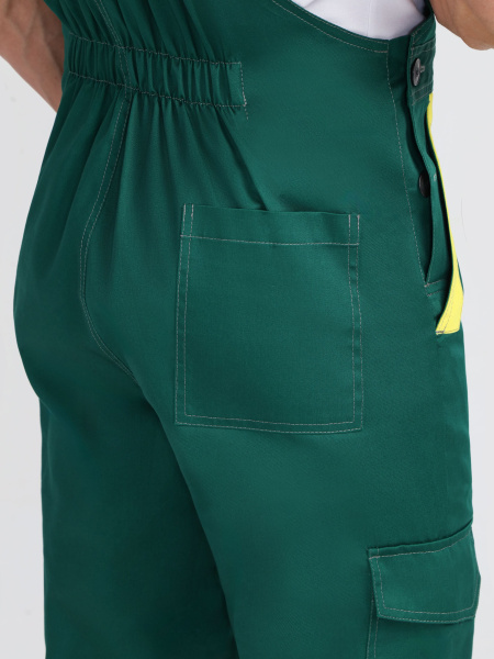 Костюм ProfLineBase-2 (тк.Твил,210) п/к, зеленый/черный/желтый