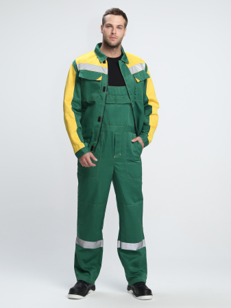 Костюм Роба-2 СОП (тк.Смесовая,210) п/к, зеленый/желтый