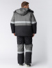 Костюм зимний Нордхард-2 СОП (тк.Смесовая,250) п/к, черный/серый