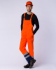 Костюм сигнальный с укороченной курткой (тк.Смесовая,210) п/к, оранжевый/т.синий
