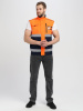 Куртка-трансформер сигнальная ProfLineSpecialist (тк.Смесовая МВО,240), оранжевый/т.синий