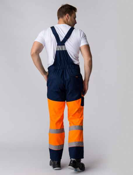 Костюм сигнальный (тк.Балтекс,210) п/к, оранжевый/т.синий