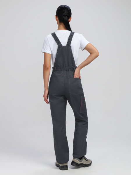 Полукомбинезон женский ProfLineSpecialist (тк.Смесовая,240), серый/розовый