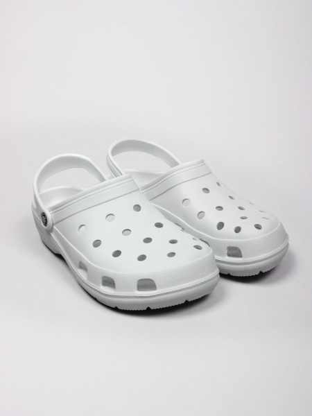 Сабо с ремешком и перфорацией мужские ЭВА, белый