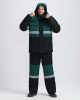 Костюм зимний Нордхард-2 СОП У. (тк.Смесовая,240) п/к, черный/т.зеленый