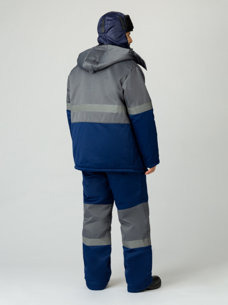 Костюм зимний Нордхард-2 СОП (тк.Смесовая,250) п/к, т.синий/серый