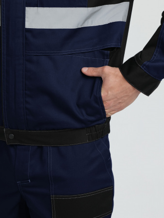 Костюм Вивантек-2 СОП К. (тк.Смесовая МВО,240) п/к, т.синий/черный/васильковый