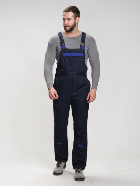 Полукомбинезон Премиум (тк.Карелия,260), т.синий/васильковый